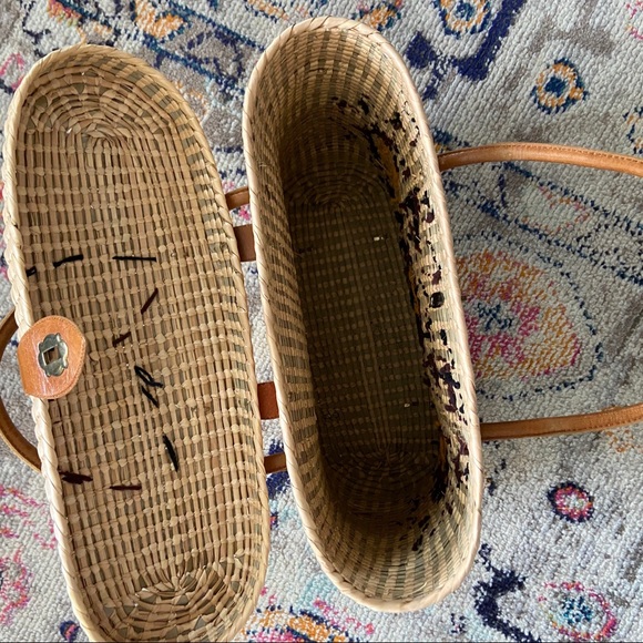 Straw Basket Bag Handbag - Picture 9 of 9